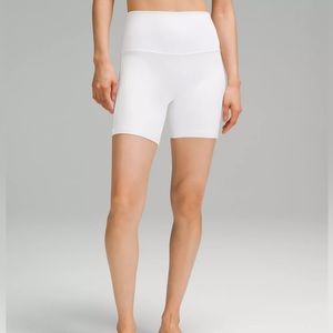 lululemon Align™ High-Rise Short 6" womens size 4 white NWOT LW7BRWS